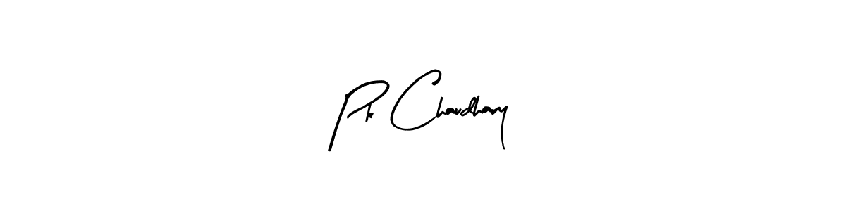 Similarly Arty Signature is the best handwritten signature design. Signature creator online .You can use it as an online autograph creator for name Pk Chaudhary. Pk Chaudhary signature style 8 images and pictures png