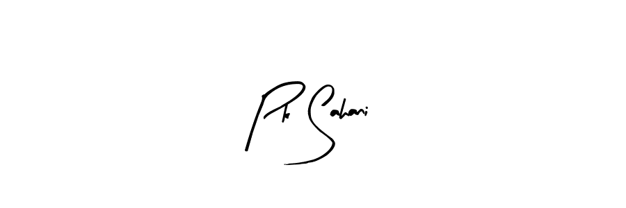 if you are searching for the best signature style for your name Pk Sahani. so please give up your signature search. here we have designed multiple signature styles  using Arty Signature. Pk Sahani signature style 8 images and pictures png
