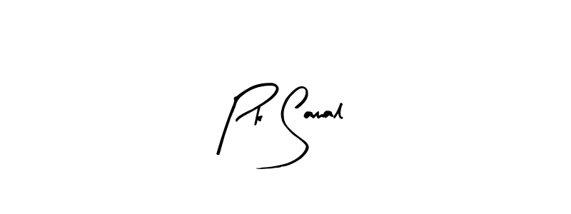 Make a beautiful signature design for name Pk Samal. With this signature (Arty Signature) style, you can create a handwritten signature for free. Pk Samal signature style 8 images and pictures png