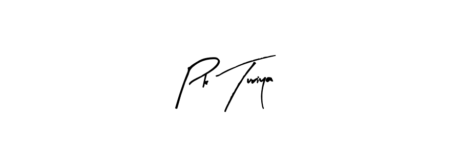 How to make Pk Turiya signature? Arty Signature is a professional autograph style. Create handwritten signature for Pk Turiya name. Pk Turiya signature style 8 images and pictures png