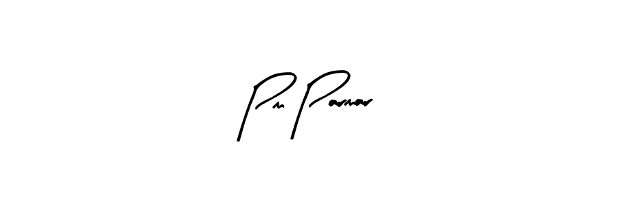 Create a beautiful signature design for name Pm Parmar. With this signature (Arty Signature) fonts, you can make a handwritten signature for free. Pm Parmar signature style 8 images and pictures png