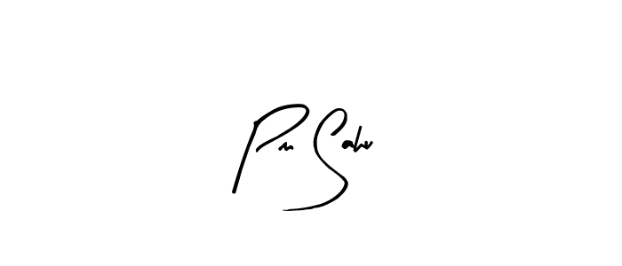 Use a signature maker to create a handwritten signature online. With this signature software, you can design (Arty Signature) your own signature for name Pm Sahu. Pm Sahu signature style 8 images and pictures png