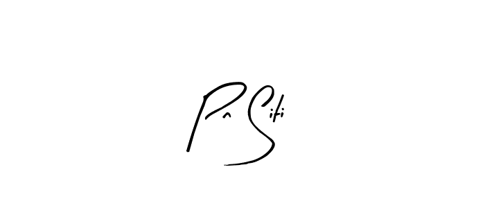 Design your own signature with our free online signature maker. With this signature software, you can create a handwritten (Arty Signature) signature for name Pn Siti. Pn Siti signature style 8 images and pictures png