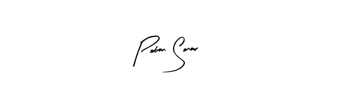 Make a beautiful signature design for name Poban Sonar. Use this online signature maker to create a handwritten signature for free. Poban Sonar signature style 8 images and pictures png