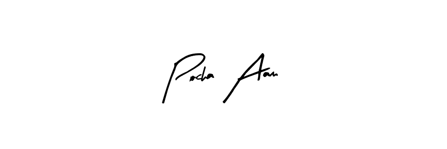 Once you've used our free online signature maker to create your best signature Arty Signature style, it's time to enjoy all of the benefits that Pocha Aam name signing documents. Pocha Aam signature style 8 images and pictures png