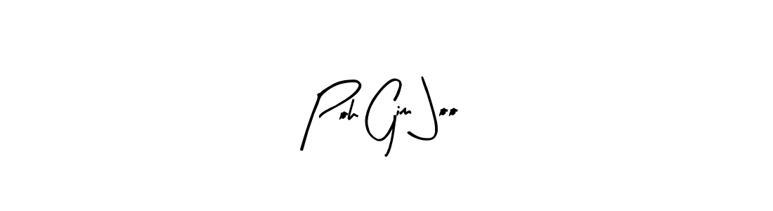 Use a signature maker to create a handwritten signature online. With this signature software, you can design (Arty Signature) your own signature for name Poh Gim Joo. Poh Gim Joo signature style 8 images and pictures png