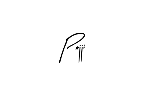 Pojji stylish signature style. Best Handwritten Sign (Arty Signature) for my name. Handwritten Signature Collection Ideas for my name Pojji. Pojji signature style 8 images and pictures png