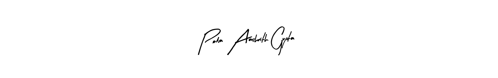 Here are the top 10 professional signature styles for the name Pola Aashrith Gupta. These are the best autograph styles you can use for your name. Pola Aashrith Gupta signature style 8 images and pictures png