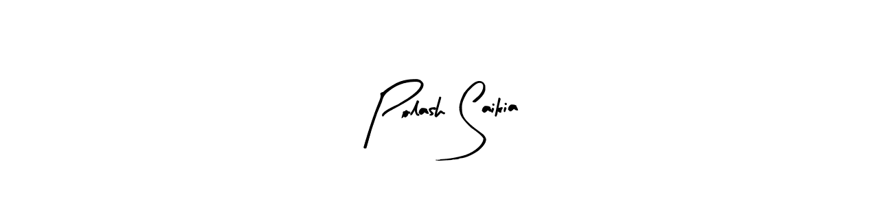 if you are searching for the best signature style for your name Polash Saikia. so please give up your signature search. here we have designed multiple signature styles  using Arty Signature. Polash Saikia signature style 8 images and pictures png