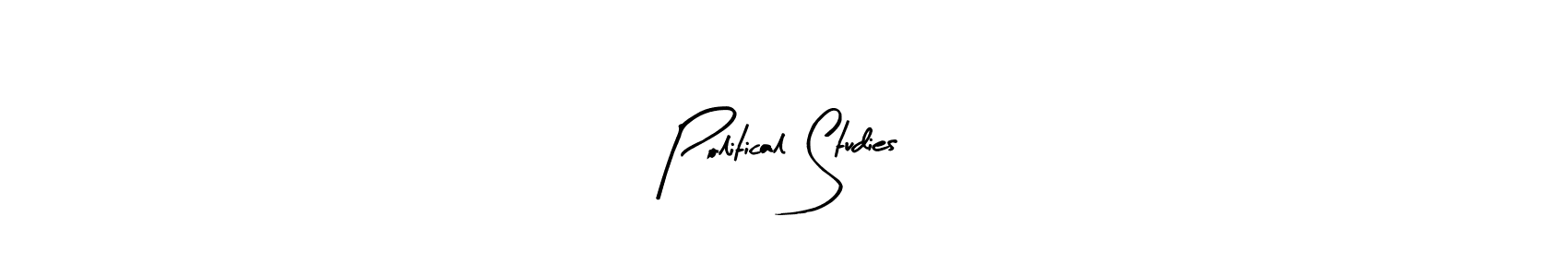 Create a beautiful signature design for name Political Studies. With this signature (Arty Signature) fonts, you can make a handwritten signature for free. Political Studies signature style 8 images and pictures png