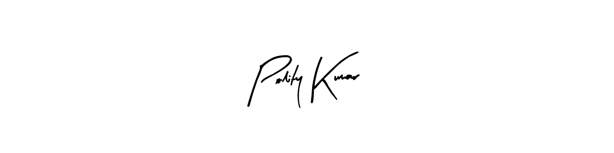 Similarly Arty Signature is the best handwritten signature design. Signature creator online .You can use it as an online autograph creator for name Polity Kumar. Polity Kumar signature style 8 images and pictures png