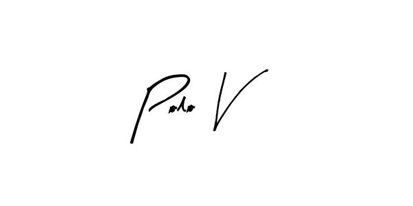 Design your own signature with our free online signature maker. With this signature software, you can create a handwritten (Arty Signature) signature for name Polo V. Polo V signature style 8 images and pictures png