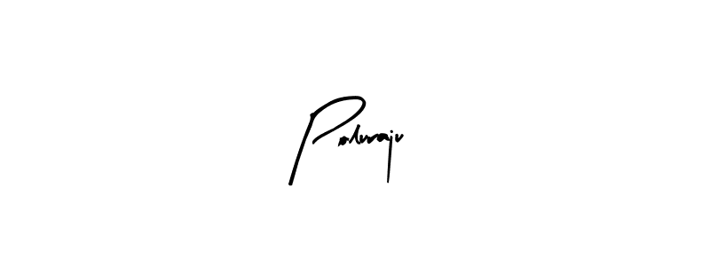 How to make Poluraju name signature. Use Arty Signature style for creating short signs online. This is the latest handwritten sign. Poluraju signature style 8 images and pictures png