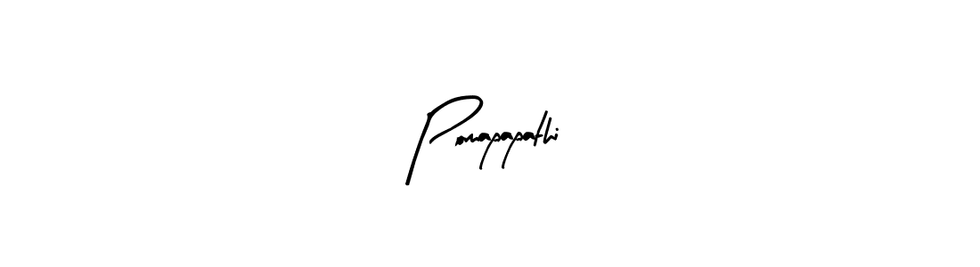 Similarly Arty Signature is the best handwritten signature design. Signature creator online .You can use it as an online autograph creator for name Pomapapathi. Pomapapathi signature style 8 images and pictures png
