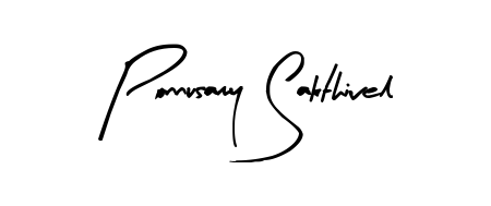 Use a signature maker to create a handwritten signature online. With this signature software, you can design (Arty Signature) your own signature for name Ponnusamy Sakthivel. Ponnusamy Sakthivel signature style 8 images and pictures png