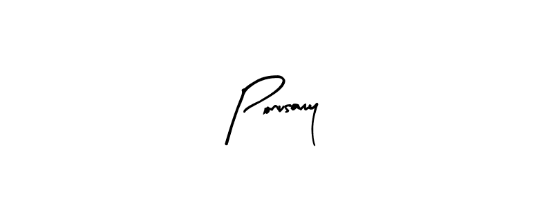 Design your own signature with our free online signature maker. With this signature software, you can create a handwritten (Arty Signature) signature for name Ponusamy. Ponusamy signature style 8 images and pictures png