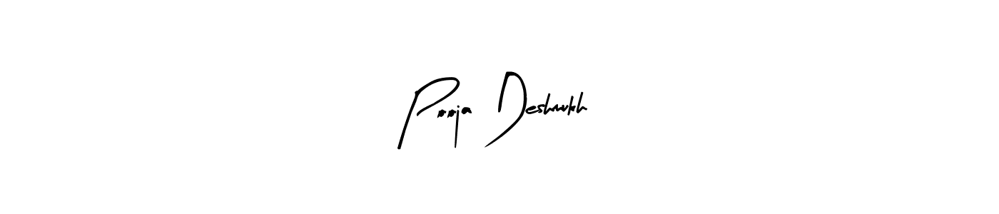 Create a beautiful signature design for name Pooja Deshmukh. With this signature (Arty Signature) fonts, you can make a handwritten signature for free. Pooja Deshmukh signature style 8 images and pictures png