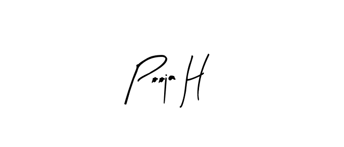 How to Draw Pooja H signature style? Arty Signature is a latest design signature styles for name Pooja H. Pooja H signature style 8 images and pictures png