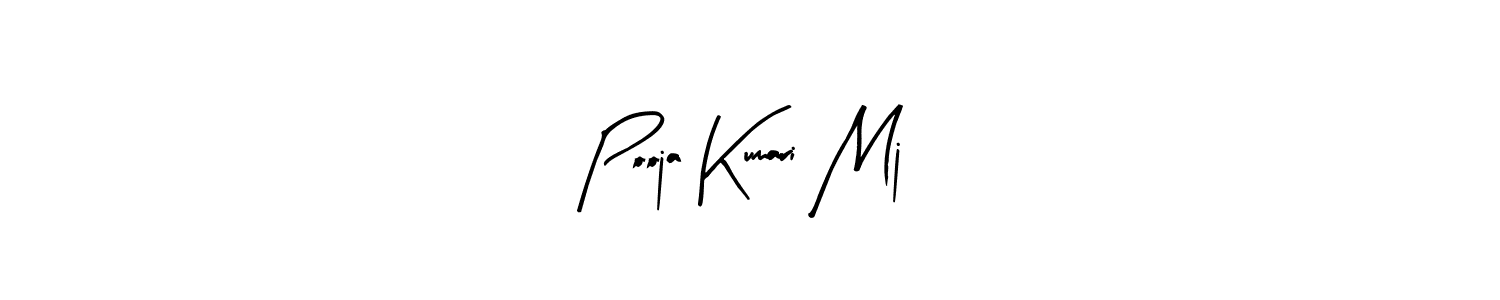 How to make Pooja Kumari Mj name signature. Use Arty Signature style for creating short signs online. This is the latest handwritten sign. Pooja Kumari Mj signature style 8 images and pictures png