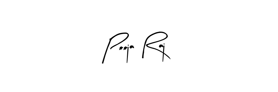 How to make Pooja Raj name signature. Use Arty Signature style for creating short signs online. This is the latest handwritten sign. Pooja Raj signature style 8 images and pictures png