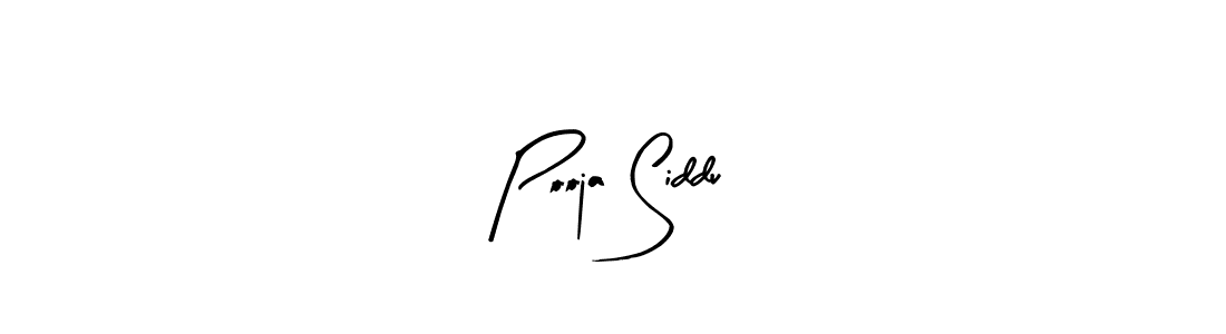 Create a beautiful signature design for name Pooja Siddu. With this signature (Arty Signature) fonts, you can make a handwritten signature for free. Pooja Siddu signature style 8 images and pictures png