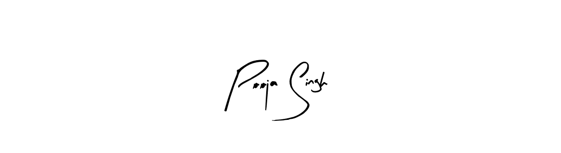 How to make Pooja Singh name signature. Use Arty Signature style for creating short signs online. This is the latest handwritten sign. Pooja Singh signature style 8 images and pictures png