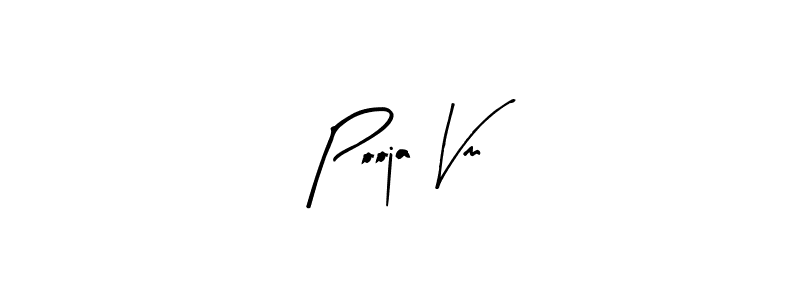 Make a beautiful signature design for name Pooja Vm. With this signature (Arty Signature) style, you can create a handwritten signature for free. Pooja Vm signature style 8 images and pictures png