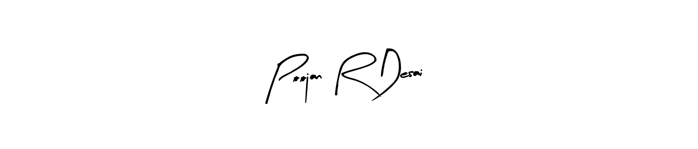 Make a beautiful signature design for name Poojan R Desai. Use this online signature maker to create a handwritten signature for free. Poojan R Desai signature style 8 images and pictures png