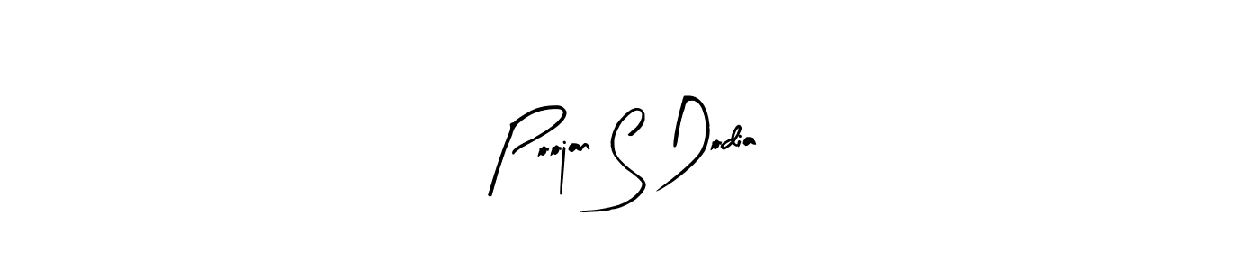 Also You can easily find your signature by using the search form. We will create Poojan S Dodia name handwritten signature images for you free of cost using Arty Signature sign style. Poojan S Dodia signature style 8 images and pictures png