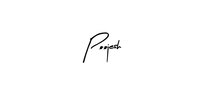 Also we have Poojesh name is the best signature style. Create professional handwritten signature collection using Arty Signature autograph style. Poojesh signature style 8 images and pictures png