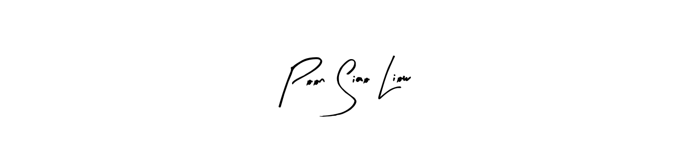 Also You can easily find your signature by using the search form. We will create Poon Siao Liow name handwritten signature images for you free of cost using Arty Signature sign style. Poon Siao Liow signature style 8 images and pictures png