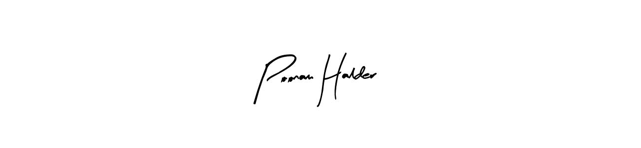 Poonam Halder stylish signature style. Best Handwritten Sign (Arty Signature) for my name. Handwritten Signature Collection Ideas for my name Poonam Halder. Poonam Halder signature style 8 images and pictures png