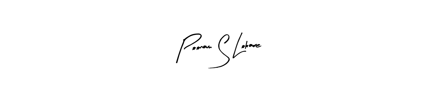 Make a beautiful signature design for name Poonam S Lokare. Use this online signature maker to create a handwritten signature for free. Poonam S Lokare signature style 8 images and pictures png
