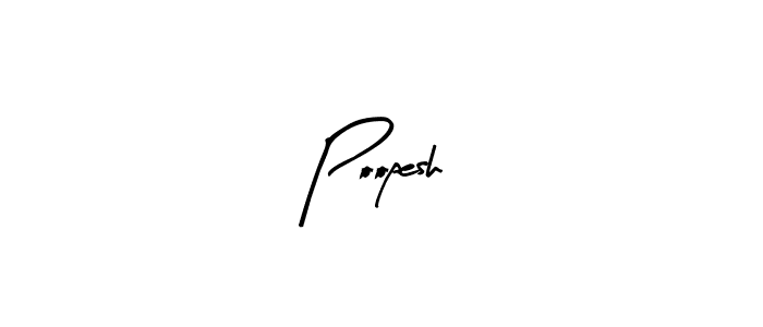 How to make Poopesh signature? Arty Signature is a professional autograph style. Create handwritten signature for Poopesh name. Poopesh signature style 8 images and pictures png