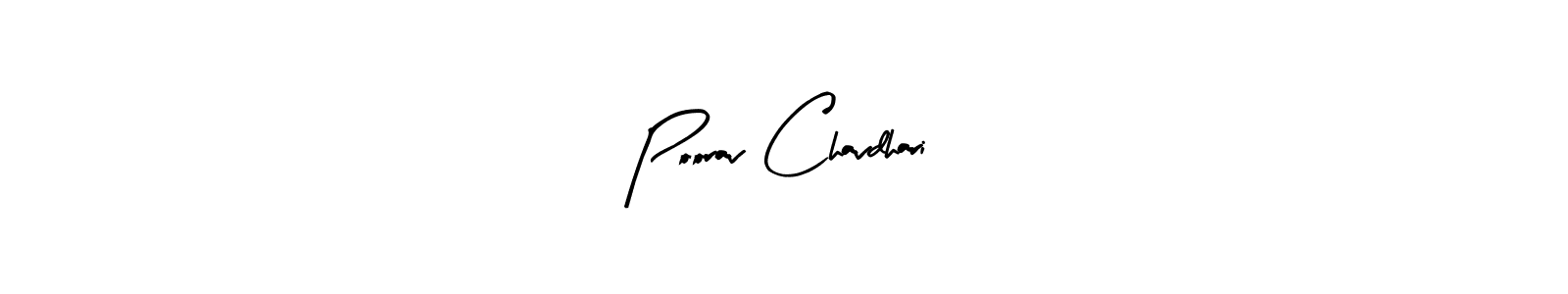 The best way (Arty Signature) to make a short signature is to pick only two or three words in your name. The name Poorav Chavdhari include a total of six letters. For converting this name. Poorav Chavdhari signature style 8 images and pictures png