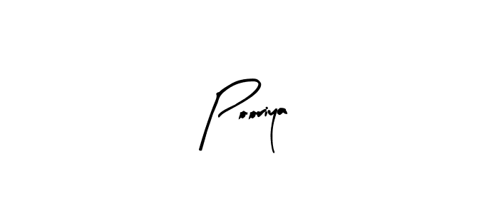 Create a beautiful signature design for name Pooriya. With this signature (Arty Signature) fonts, you can make a handwritten signature for free. Pooriya signature style 8 images and pictures png