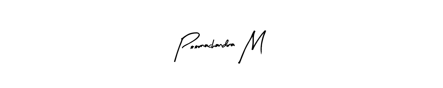 Make a short Poornachandra M signature style. Manage your documents anywhere anytime using Arty Signature. Create and add eSignatures, submit forms, share and send files easily. Poornachandra M signature style 8 images and pictures png