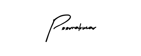 Achieve flawless digital penmanship with Poornakumar name in Arty Signature font. The perfect tool for creating online signatures. Poornakumar signature style 8 images and pictures png