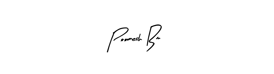 Here are the top 10 professional signature styles for the name Poornesh Bm. These are the best autograph styles you can use for your name. Poornesh Bm signature style 8 images and pictures png