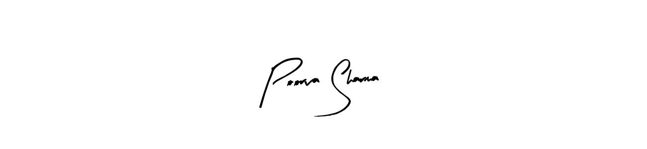 How to make Poorva Sharma signature? Arty Signature is a professional autograph style. Create handwritten signature for Poorva Sharma name. Poorva Sharma signature style 8 images and pictures png