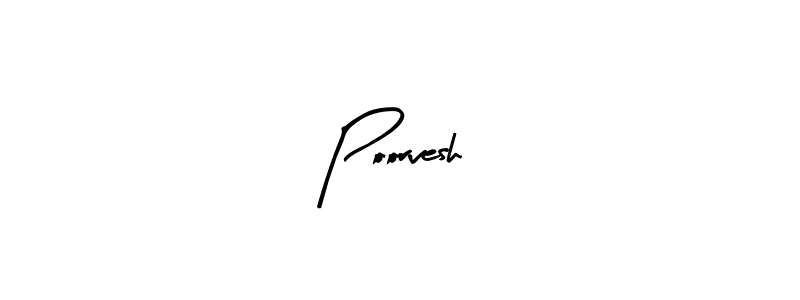 Best and Professional Signature Style for Poorvesh. Arty Signature Best Signature Style Collection. Poorvesh signature style 8 images and pictures png