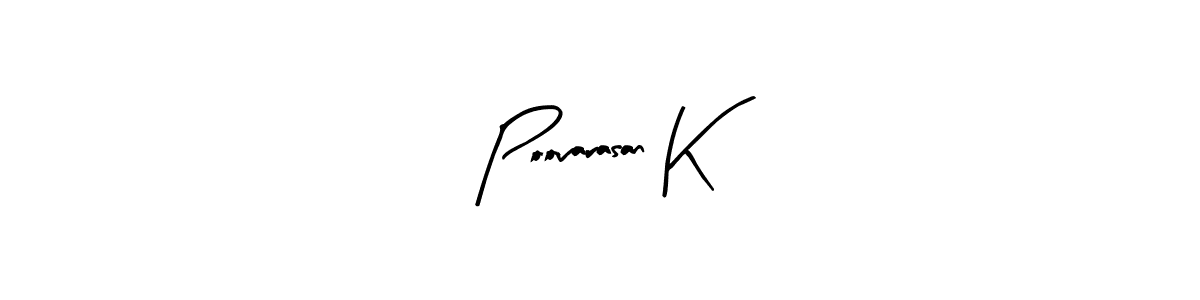 Make a beautiful signature design for name Poovarasan K. Use this online signature maker to create a handwritten signature for free. Poovarasan K signature style 8 images and pictures png