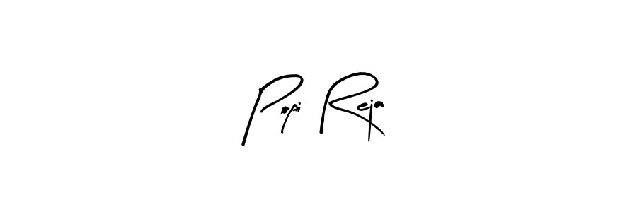 Design your own signature with our free online signature maker. With this signature software, you can create a handwritten (Arty Signature) signature for name Popi Reja. Popi Reja signature style 8 images and pictures png