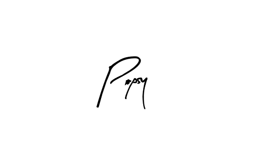 You should practise on your own different ways (Arty Signature) to write your name (Popsy) in signature. don't let someone else do it for you. Popsy signature style 8 images and pictures png