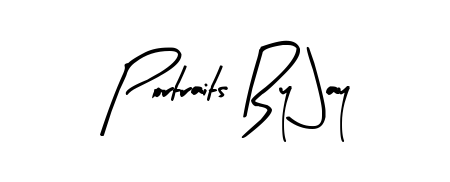A classic penmanship look for Portraits By Jay. The Arty Signature font brings timeless elegance and confidence to every signed document. Portraits By Jay signature style 8 images and pictures png