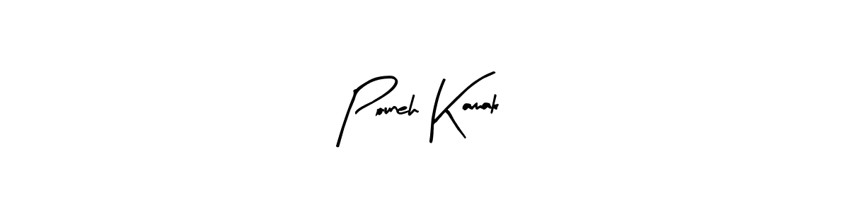 Design your own signature with our free online signature maker. With this signature software, you can create a handwritten (Arty Signature) signature for name Pouneh Kamak. Pouneh Kamak signature style 8 images and pictures png