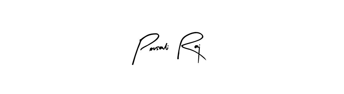 Pousali Raj stylish signature style. Best Handwritten Sign (Arty Signature) for my name. Handwritten Signature Collection Ideas for my name Pousali Raj. Pousali Raj signature style 8 images and pictures png