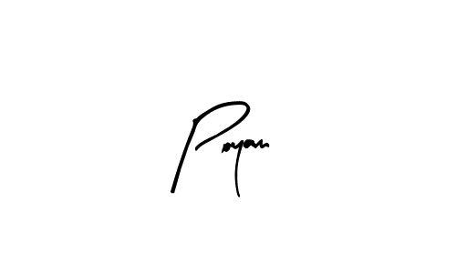 You should practise on your own different ways (Arty Signature) to write your name (Poyam) in signature. don't let someone else do it for you. Poyam signature style 8 images and pictures png
