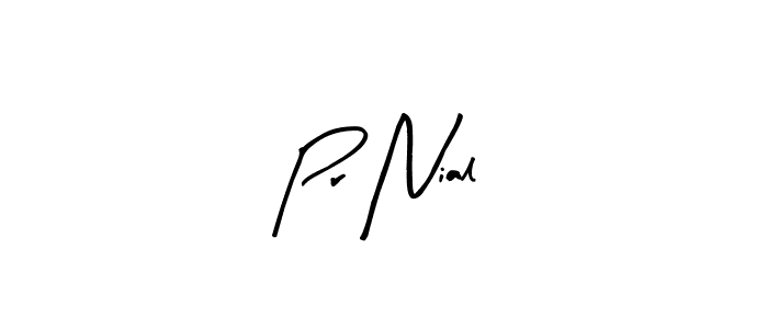 Similarly Arty Signature is the best handwritten signature design. Signature creator online .You can use it as an online autograph creator for name Pr Nial. Pr Nial signature style 8 images and pictures png