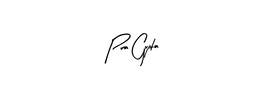 How to make Pra Gupta name signature. Use Arty Signature style for creating short signs online. This is the latest handwritten sign. Pra Gupta signature style 8 images and pictures png